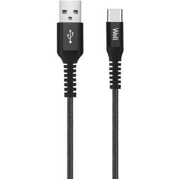 Cablu de Date si Incarcare USB la USB-C 1m 5A Negru
