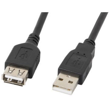 Cablu de date USB A - USB A 3m Black