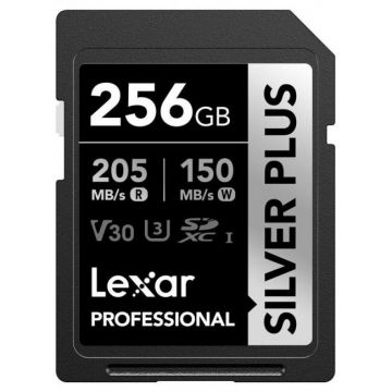 Card Memorie SDXC 256GB Professional SILVER Plus UHS-I U3 A2 4K V30
