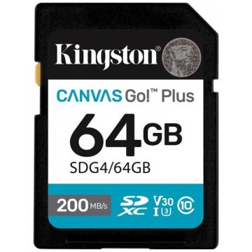 Card SDXC Canvas Go Plus Gen4 64GB C10 UHS-I U3 V30