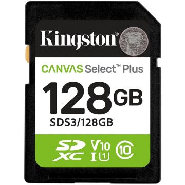 Card Technology 128GB SDXC Canvas Select Plus Gen3 150MB/s C10 UHS-I U1 V10