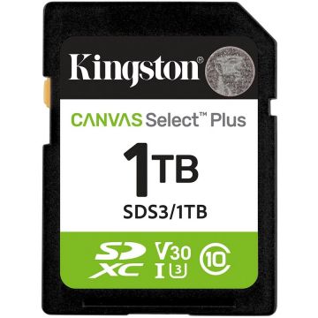 Card Technology 1TB SDXC Canvas Select Plus Gen3 150MB/s C10 UHS-I U3 V30