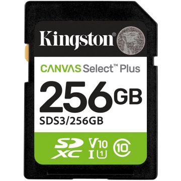 Card Technology 256GB SDXC Canvas Select Plus Gen3 150MB/s C10 UHS-I U1 V10