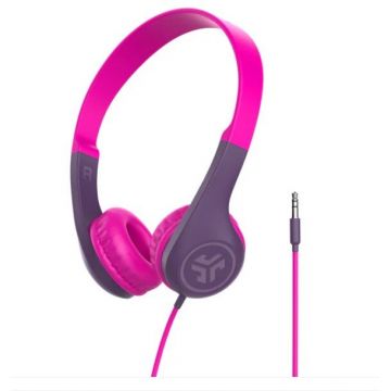 Casti JBuddies Pop Wired Copii Roz