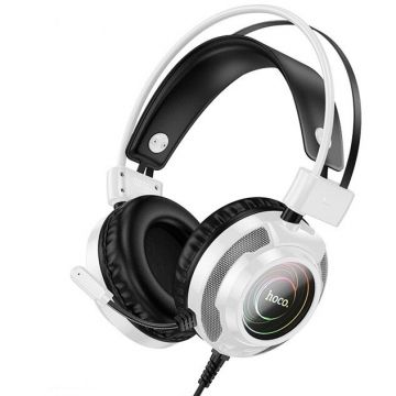 Casti W110 Gaming USB+ Jack 3.5 In-Ear Alb