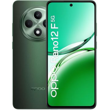 Smartphone Oppo Reno12 F, 256GB, 8GB RAM, Dual SIM, 5G, 4-Camere, Black Green