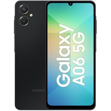 Smartphone Samsung Galaxy A06, 5G Edition, 128GB, 6GB RAM, Dual SIM, Baterie 5000 mAh Camera 50 MPX, Black Smartphone Samsung Galaxy A06, 5G Edition, 128GB, 6GB RAM, Dual SIM, Baterie 5000 mAh Camera 50 MPX, Black