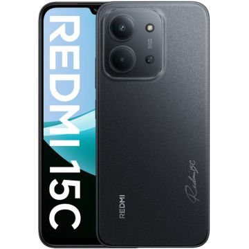 Smartphone Xiaomi Redmi 15C, 128GB, 4GB RAM, 4G, Tri-Camera, Midnight Black Smartphone Xiaomi Redmi 15C, 128GB, 4GB RAM, 4G, Tri-Camera, Midnight Black