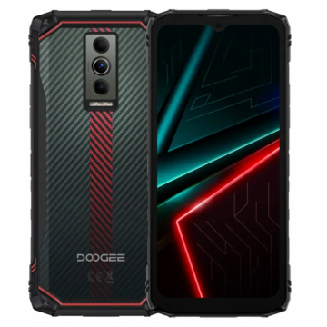 Telefon Mobil DOOGEE Blade 10 Energy, Rosu, 4.5G, 6.56   IPS, 24GB RAM (4GB + 20GB Expandabil), 128GB ROM, 16MP, Android 15, UNISOC T7250, Incarcare Inversa, Gemini AI, 6150mAh, 10W, Dual SIM