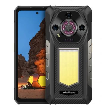 Telefon Mobil Ulefone Armor 30, 4G, 6.95   FHD+ 120Hz, 24GB RAM (12GB+12GB extensibil), 512GB ROM, 50MP, Night Vision, Android 15, Helio G100, Wi-Fi 5, NFC, OTG, 12800mAh, 66W, Dual SIM