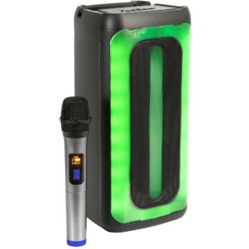 Boxa Portabila 2X4/10Cm 50W Tws BT/FM/USB/MSD Negru