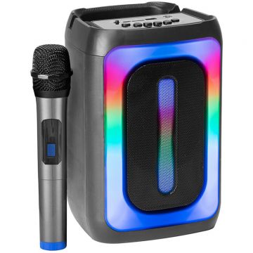 Boxa Portabila 4/10Cm 25W TWS BT/FM/USB/MSD Negru