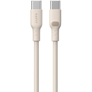 Cablu Date CB6284  USB Type C   2m Bej