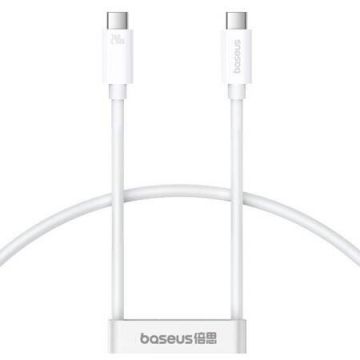 Cablu Date Fast Charging Superior 2 USB-C - USB-C 240W 1,8m Alb
