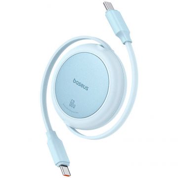 Cablu Date Free2Pull Mini USB-C - USB-C 60W  1m Blue