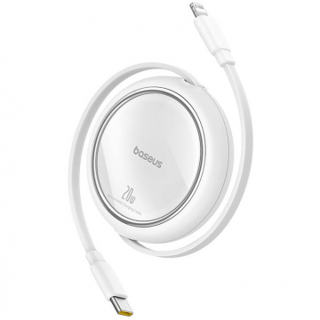 Cablu Date Free2Pull  USB-C Lightning 20W  Alb