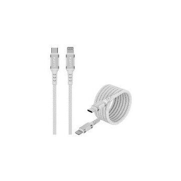 Cablu Date Magnetic USB Type C Lightning 1m Alb