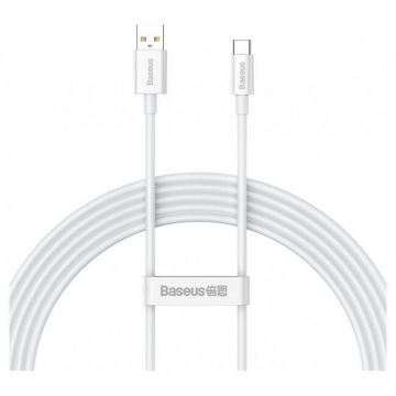 Cablu Date Superior USB  USB-C 100W 0.25m  Alb