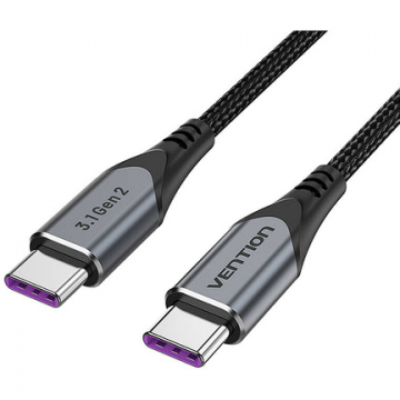 Cablu Date TAHHD   USB-C 100W   5A 0.5m  Negru