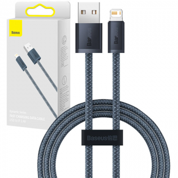 Cablu Date USB Lightning  2.4A  2m Gri