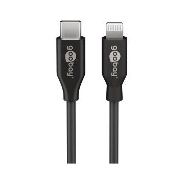 Cablu de date Cable Lightning USB-C black 0.5m - 39428