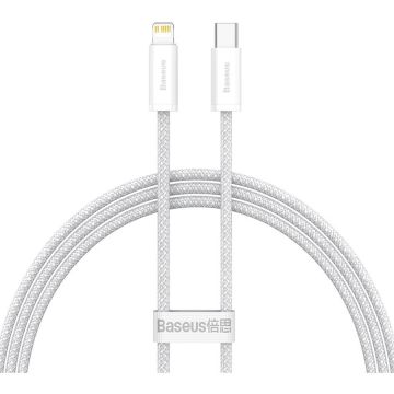 Cablu de date Dynamic, USB Type-C/Lightning, 20W, 1m, Alb