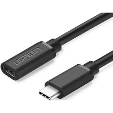 Cablu USB Type-C (T) La USB Type-C (M) 1M Negru
