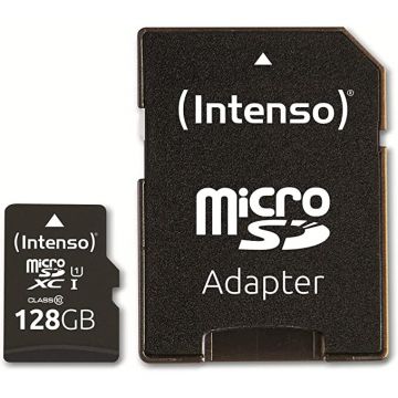 Card de Memorie 128GB Clasa 10 + Adaptor SD