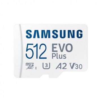Card de Memorie MB-MC512SA/EU  Micro-SD EVO Plus Adaptor SD 512GB Alb