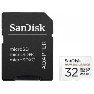 Card microSDHC HIGH ENDURANCE 32GB V30 + Adaptor