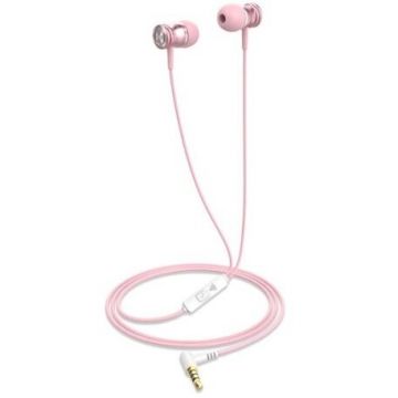 Casti E303P In Ear Cu Fir Roz