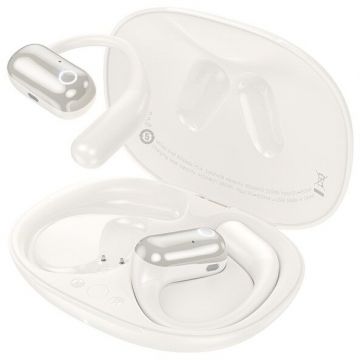 Casti EA6 Headset Wireless Open-Ear Connectivity/Music Bluetooth Alb