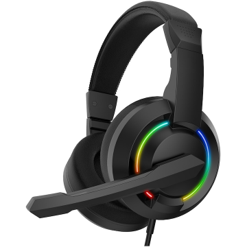 Casti Gaming Over-ear BGH-021 Hydra Microfon Iluminare RGB Negru