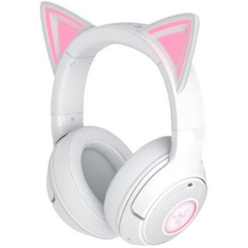 Casti Gaming Wireless Kraken Kitty V2 Bluetooth Alb