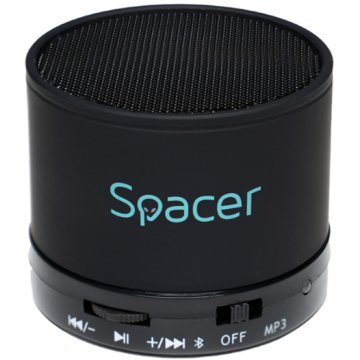 Boxa portabila Bluetooth 3W Control Volum 520mAh Autonomie 5h Radio FM Negru