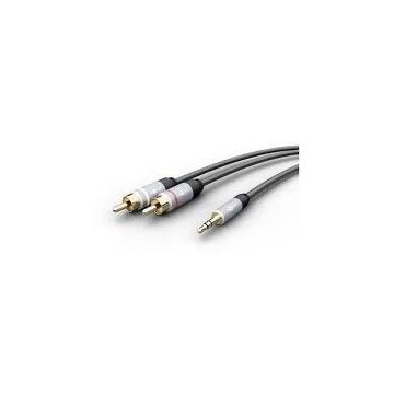 Cablu Audio Jack Stereo 3.5mm tata - 2x RCA tata 5m