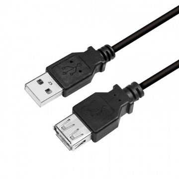 Cablu Date 2m USB 2.0   480Mbps Negru