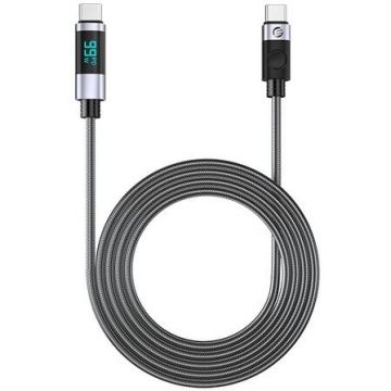Cablu Date/Incarcare LDC2C 100W USB Type-C - USB Type-C 2m Negru