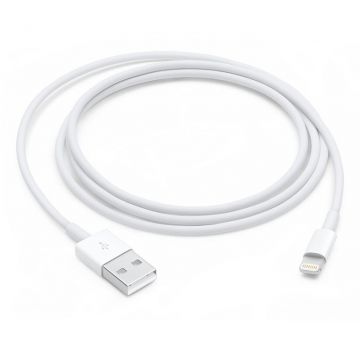 Cablu Date/Incarcare USB-A Lightning 1m Alb