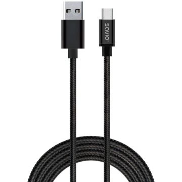 Cablu Date/Incarcare USB-A USB-C 2m Negru