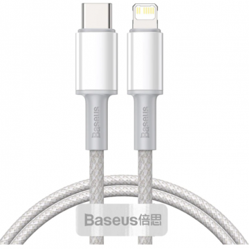 Cablu Date/Incarcare USB-C Lightning 1m Alb