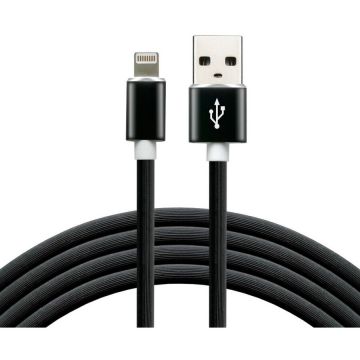 Cablu Date/Incarcare USB Lightning 1m Negru