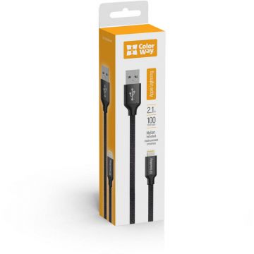 Cablu Date/Incarcare USB Lightning 1m Negru