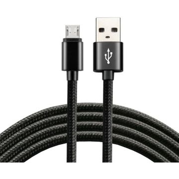 Cablu Date/Incarcare USB Micro USB 1m Incarcare Rapida Negru