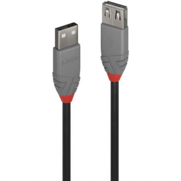 Cablu Date USB 2.0 tip A - USB 2.0 tip A 5m Negru