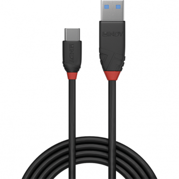 Cablu Date USB-A - USB-C 1m Negru