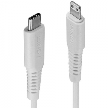 Cablu Date USB C 2.0 - Lightning 2m  Alb