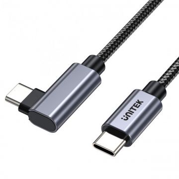 Cablu Date USB-C  90 Grade  PD100W 2m  480Mbps Negru