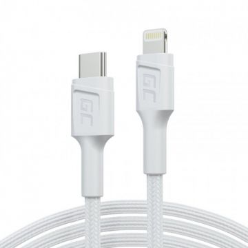 Cablu Date USB-C - Lightning MFi 1.0m Power Delivery Alb