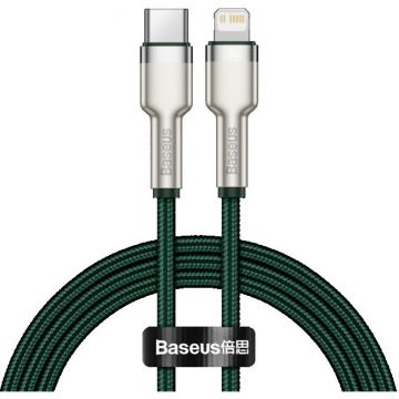Cablu Date USB-C - Lightning   PD 20W 2m  Verde
